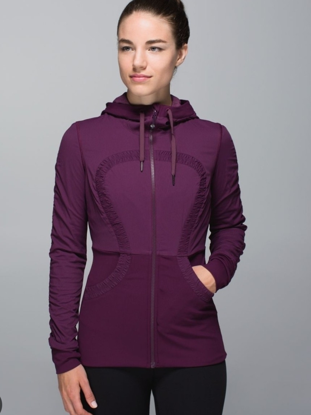 Lululemon Reversible Dance Studio Jacket III In Plum